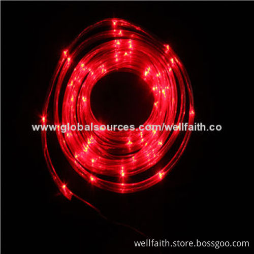 Christmas Decorated PVC Rope String Light with Multicolor Light, OEM and ODM Orders Welcomed